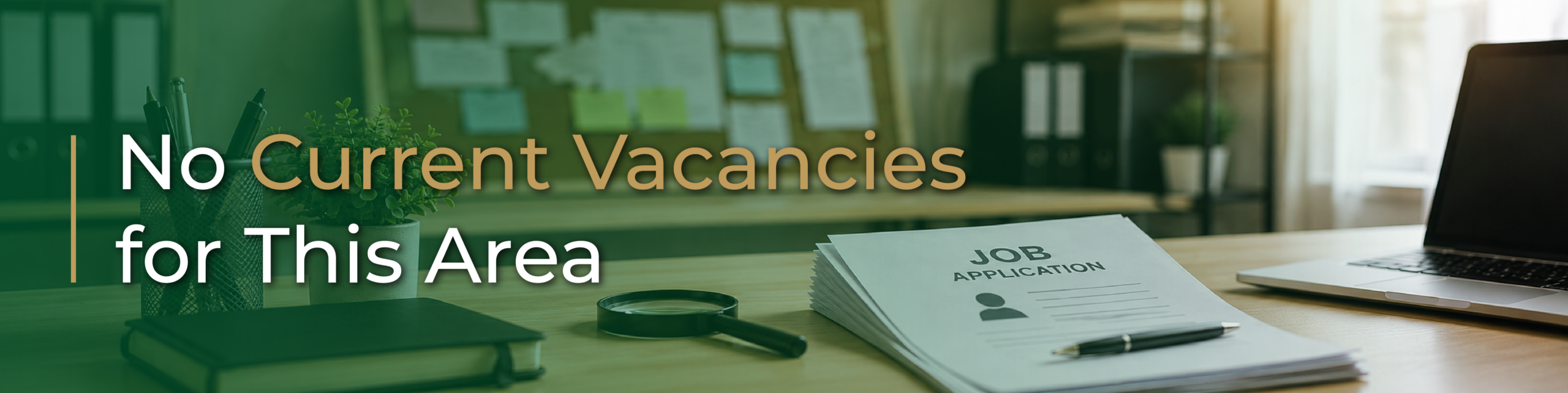 No Vacancies banner
